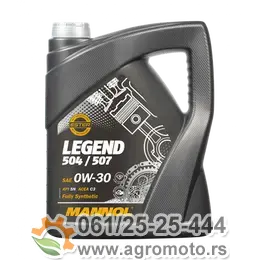 Motorno ulje LEGEND 504/507 MANNOL 0W-30 7730 5L, slika 1 - Motorna ulja za automobile