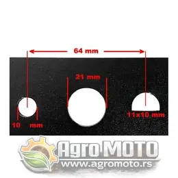 Nož za kosilicu 455x21 mm Einhell NAC N1F-460JS, slika 2 - Noževi za kosilice / kosačice