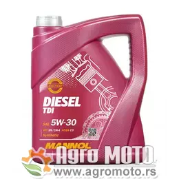 Motorno ulje Diesel TDI MANNOL 5W-30 7909 5L, slika 1 - Motorna ulja za automobile