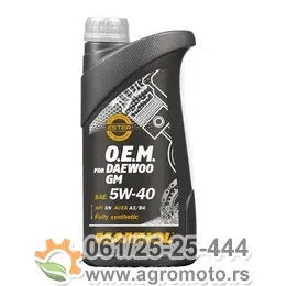 Motorno ulje MANNOL O.E.M DAEWOO GM 5W-40 7711 1L, slika 1 - Motorna ulja za automobile