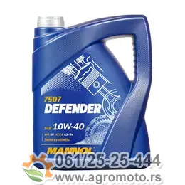 Motorno ulje MANNOL Defender 10W-40 7507 5L, slika 1 - Motorna ulja za automobile