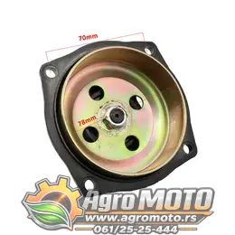 Korpa kvačila sa lančanikom 7 zuba za Pocket Bike 50cc 2T, slika 3 - Kvad / Pocket