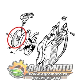 Kotur kanapa testere Husqvarna 61 novi tip 268 h-24 mm Craftop, slika 2 - Delovi za HUSQVARNA / JONSERED testere