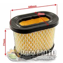 Filter vazduha Briggs & Stratton 5,5 do 6,5 KS Intek 100x62x76 mm 690610 498596, slika 1 - Delovi za BRIGGS & STRATTON kosilice