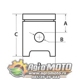 Klip Honda GX 340 fi 82x20 mm standard, slika 2 - HONDA G / HONDA GX