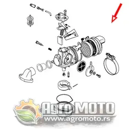 Karburator za Tomos Automatik A3 A35 A5 APN6 Dellorto SHA 14-12, slika 4 - Karburator za TOMOS