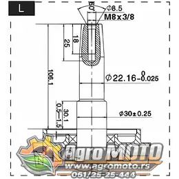 Motor ugradni Sword 389cm³ 11KS elektro start konus, slika 2 - Ugradni motori za motokultivatore