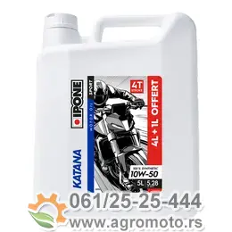 Motorno ulje IPONE Katana Sport 10W-50 4T 5L, slika 1 - Motorna ulja za 4T motocikle