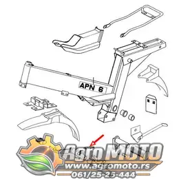 Semering 20x35x7 mm, slika 3 - Motorni delovi za TOMOS