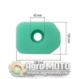 Filter vazduha Briggs & Stratton 4 KS 138x102x38 mm, slika 1 - Delovi za BRIGGS & STRATTON kosilice