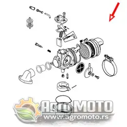 Karburator za Tomos Automatik A3 A35 A5 APN6 Dellorto SHA 14-12 Original, slika 2 - Karburator za TOMOS