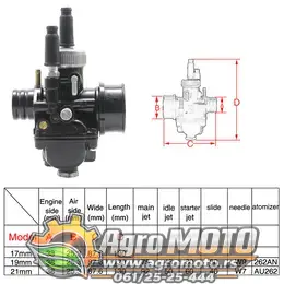 Karburator univerzalni 2T 17mm PHBG DS, slika 5 - Karburatori