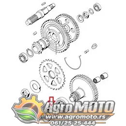Semering 35x47x7 mm, slika 2 - Motorni delovi za TOMOS