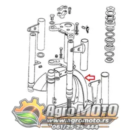 Blatobran Tomos Automatik A3 prednji PVC novi tip, slika 2 - Sedišta / Ram / Korman za TOMOS
