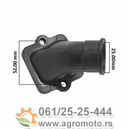Grlo karburatora Peugeot Ludix Jet Force Vivacity 50cc 2T RMS, slika 1 - Grlo i prirubnica