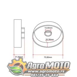 Lančanik testere za Stihl MS 029 034 036 039 3/8" Thorp, slika 2 - Delovi za STIHL testere