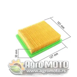 Filter vazduha DAYE DG350 127x101x30 mm, slika 1 - Delovi za VILLAGER / FARM / LONCIN / MTD kosilice