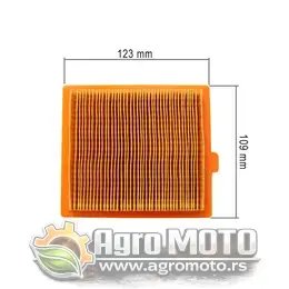 Filter vazduha GGP SV 150 122x109x19 mm, slika 1 - Delovi za VILLAGER / FARM / LONCIN / MTD kosilice