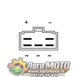 Regulator napona (regler) za Yamaha XV 250 Virago ( 98-04 ), slika 2 - Regler