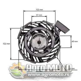 Starter Briggs & Stratton 450E 500E 550E 593959, slika 1 - Delovi za BRIGGS & STRATTON kosilice