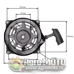 Starter Briggs & Stratton 5 KS 625 650 675 Quantum 497680 Sword, slika 1 - Delovi za BRIGGS & STRATTON kosilice