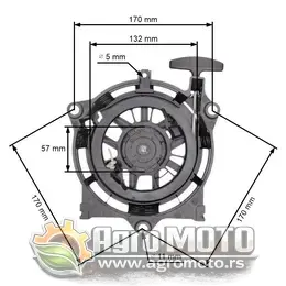 Starter Honda GCV 135 GCV 160 GCV 190 (plasične cape), slika 1 - Delovi za HONDA kosilice