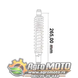 Amortizer kineski ATV 110 265mm crveni, slika 2 - Kvad / Pocket
