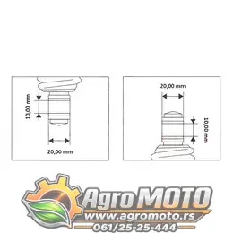 Amortizer kineski ATV 110 265mm crveni, slika 3 - Kvad / Pocket