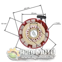 Starter Honda GX 340 390, slika 1 - HONDA G / HONDA GX