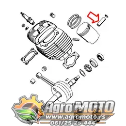 Bolcna klipa Tomos fi 12x32 mm, slika 2 - Motorni delovi za TOMOS