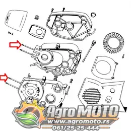 Brezon cilindra Tomos APN M7/M8 105 mm, slika 2 - Motorni delovi za TOMOS