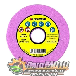Brusna ploča tocilo za oštrenje lanca testere 145x22,2x3,2 mm 1/4" - 3,25" Tecomec, slika 1 - Alat za motorne testere
