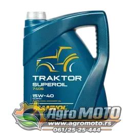 Motorno ulje MANNOL Traktor Superoil 15W-40 7406 5L, slika 1 - Ulja za Traktore i radne mašine