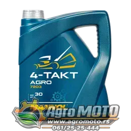 Ulje za kosilice i motokultivatore MANNOL 4-TAKT AGRO SAE30 7203 4L, slika 1 - Ulje za motokultivator