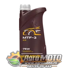 Ulje za menjač MANNOL MTF-3 SAE 75W 8115 1L, slika 1 - Transmisiona ulja