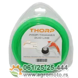 Struna za trimer četvrtasta 2,4mm 15m Thorp, slika 1 - Struna za trimer