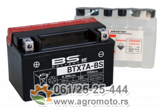 Akumulator BS 12V 6Ah l gel BTX7A-BS levi plus (150x87x93) 90A 1