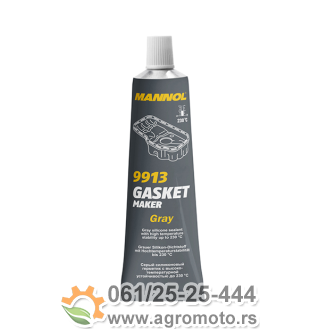 Hermetik silikon MANNOL Gasket Maker +230C sivi 9913 85gr 1